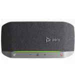 Poly Sync 20+M - Vivavoce smart - Bluetooth - senza fili, cablato - USB-A tramite adattatore Bluetooth - argento - Certificato per i team Microsoft